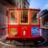 San Francisco Cable Car - 9896  Market Street Turn Style - Aspect Ratio 1:1